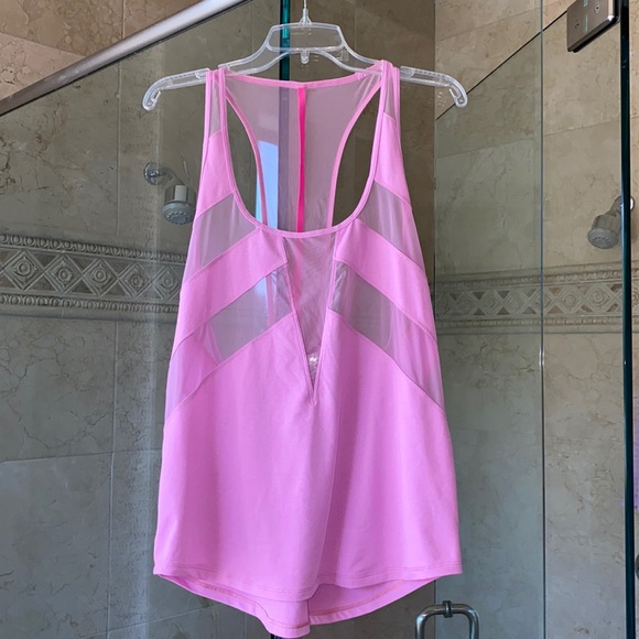 Lululemon pink mesh tank - Picture 1 of 4